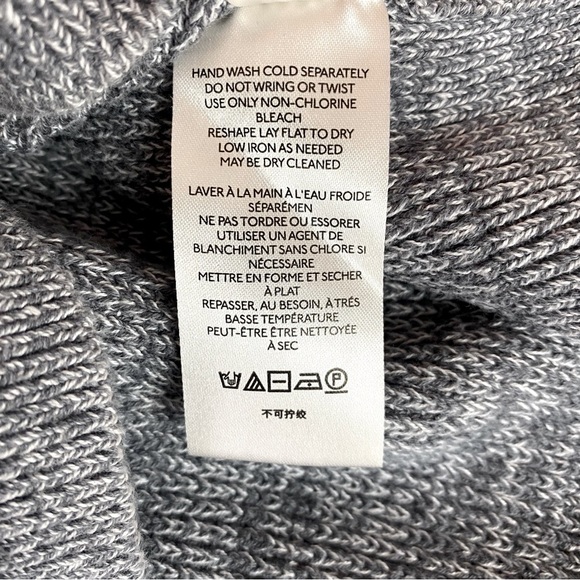 Free People Steel Grey Too Good Mock Neck Sweater Size S - Picture 7 of 7